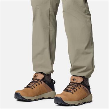 COLUMBIA MENS WATERPROOF LACE TRAINER - ELK BLACK